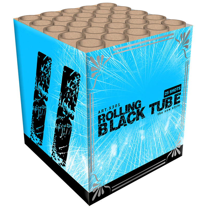 X301 Rolling Black Tube - Winkel Specials - Xtra - Vuurwerkbieb.nl